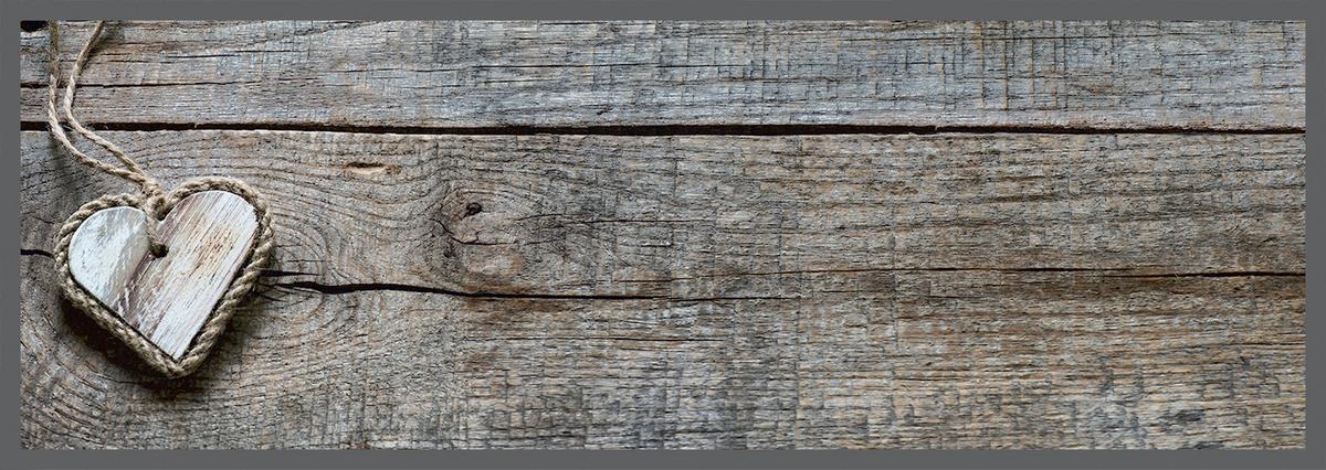 Tekač Cook&wash Heart Wood 50x150cm - barve skrilavca, Moderno, umetna masa (50/150cm) - Modern Living