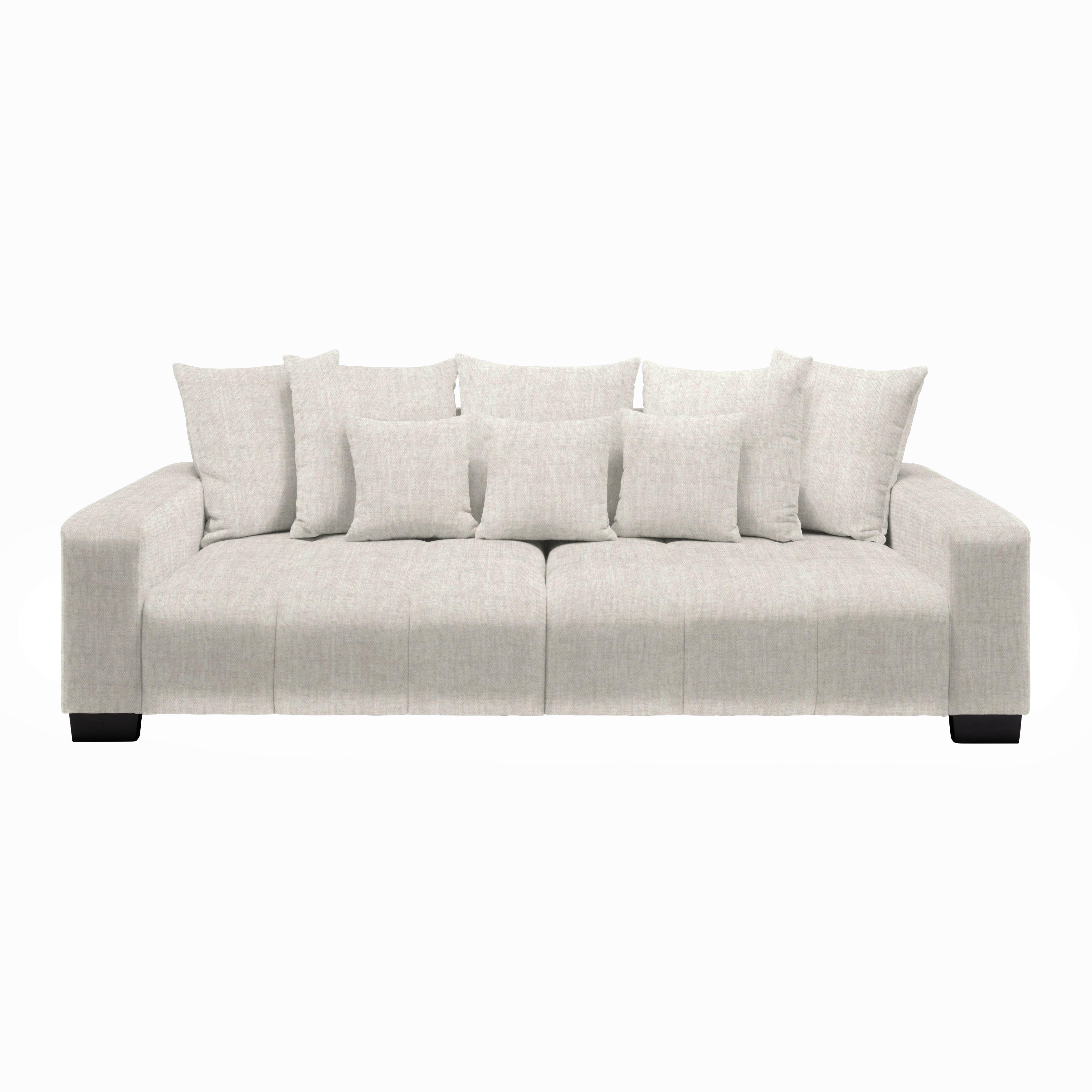 Bigsofa Matteo Creme - Creme/Schwarz, MODERN, Holz (246l) - Based