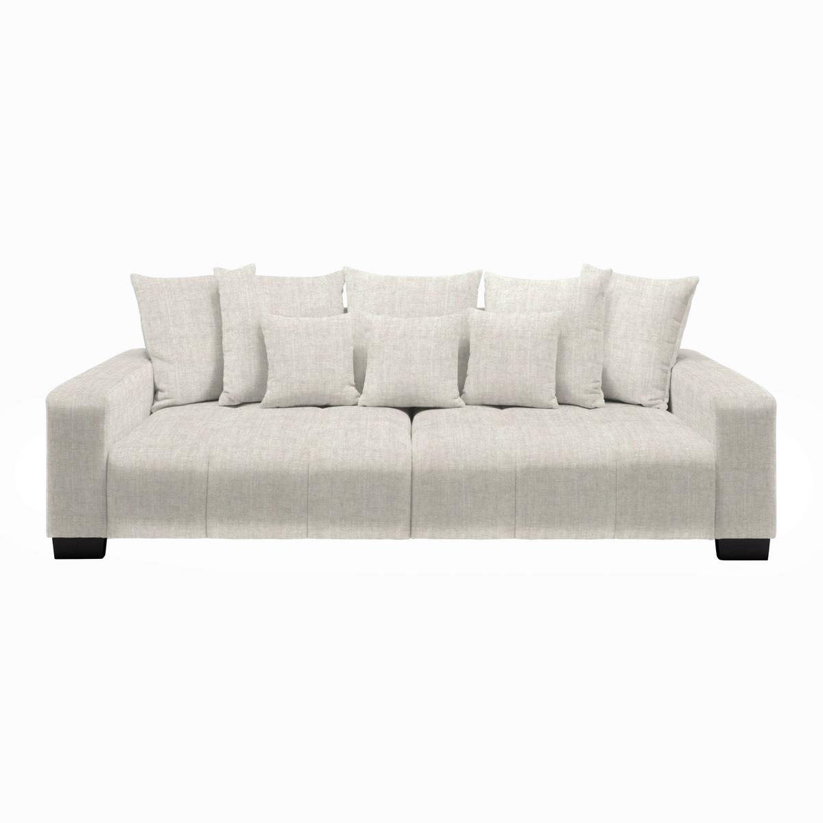 Bigsofa Matteo Creme - Creme/Schwarz, MODERN, Holz (246l) - Based
