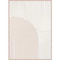OBRAZ 55506 - kolor naturalny/biały, Trend, materiał drewnopochodny/tworzywo sztuczne (50/70cm) - Monee