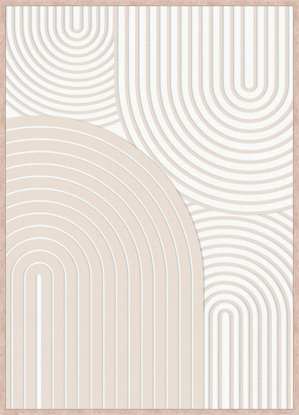 OBRAZ 55506 - kolor naturalny/biały, Trend, materiał drewnopochodny/tworzywo sztuczne (50/70cm) - Monee