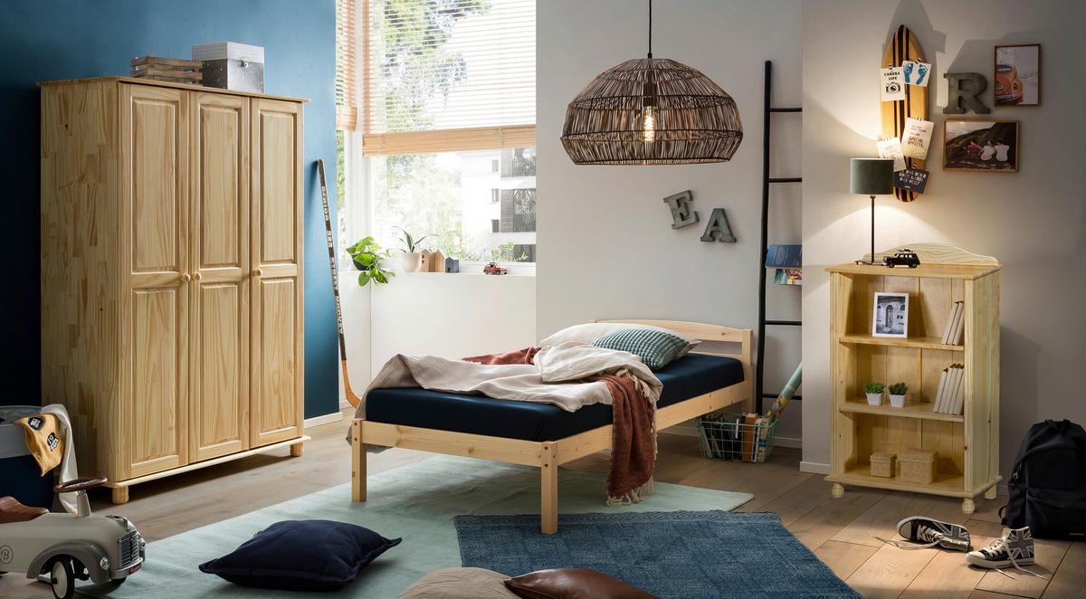 Regal Naturfarben mit 2 Böden - Naturfarben, Natur, Holz (77/116/30cm) - Livetastic