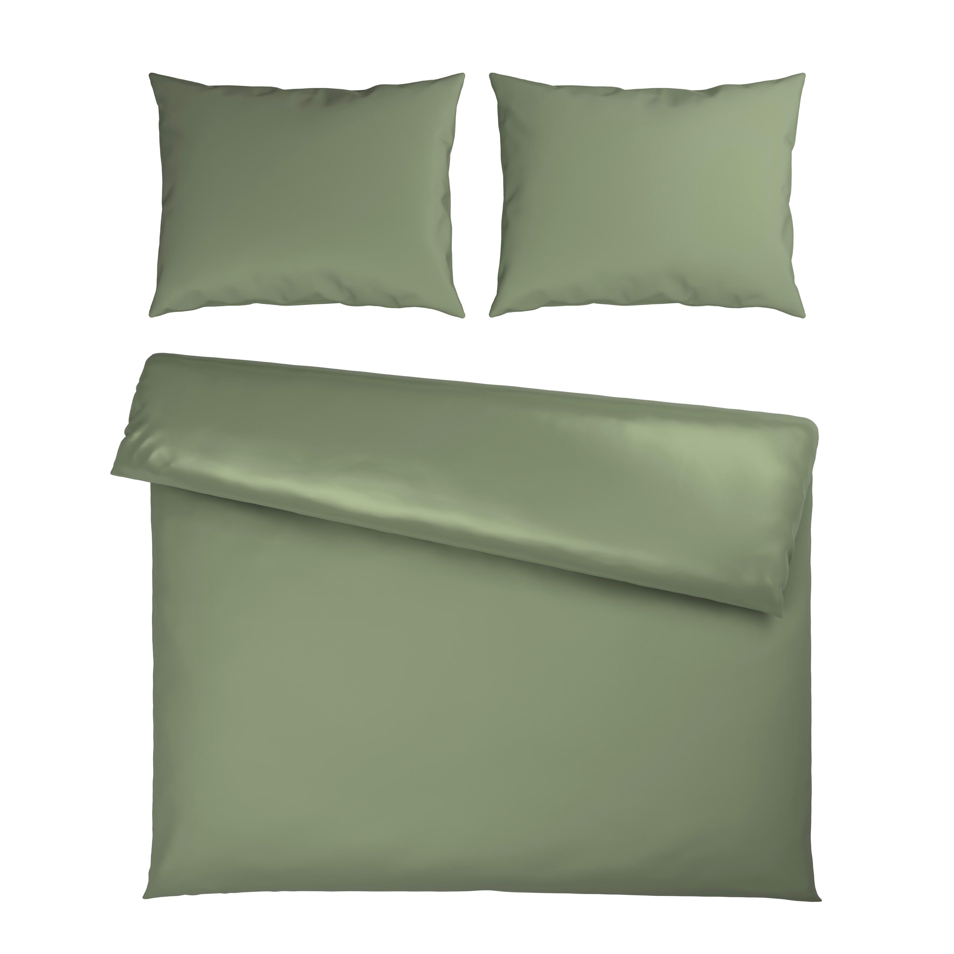 Posteljina 200x200cm 2x60x80cm Xenia Uni Xxl - svetlozelena, Moderno, tekstil (200/200cm) - Premium Living