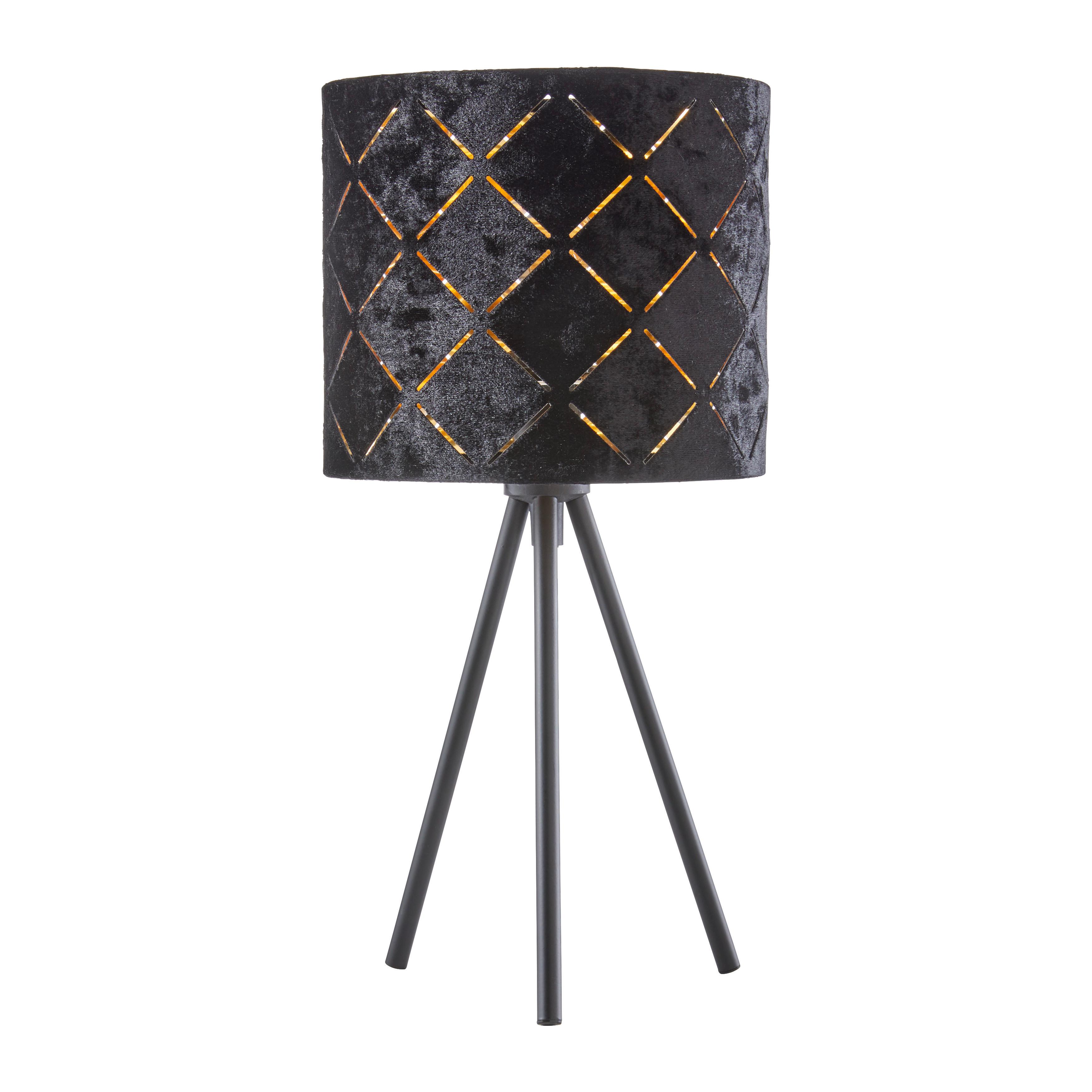 Tischleuchte Evelyn max. 40 Watt - Schwarz, LIFESTYLE, Metall (17/35cm) - Mömax
