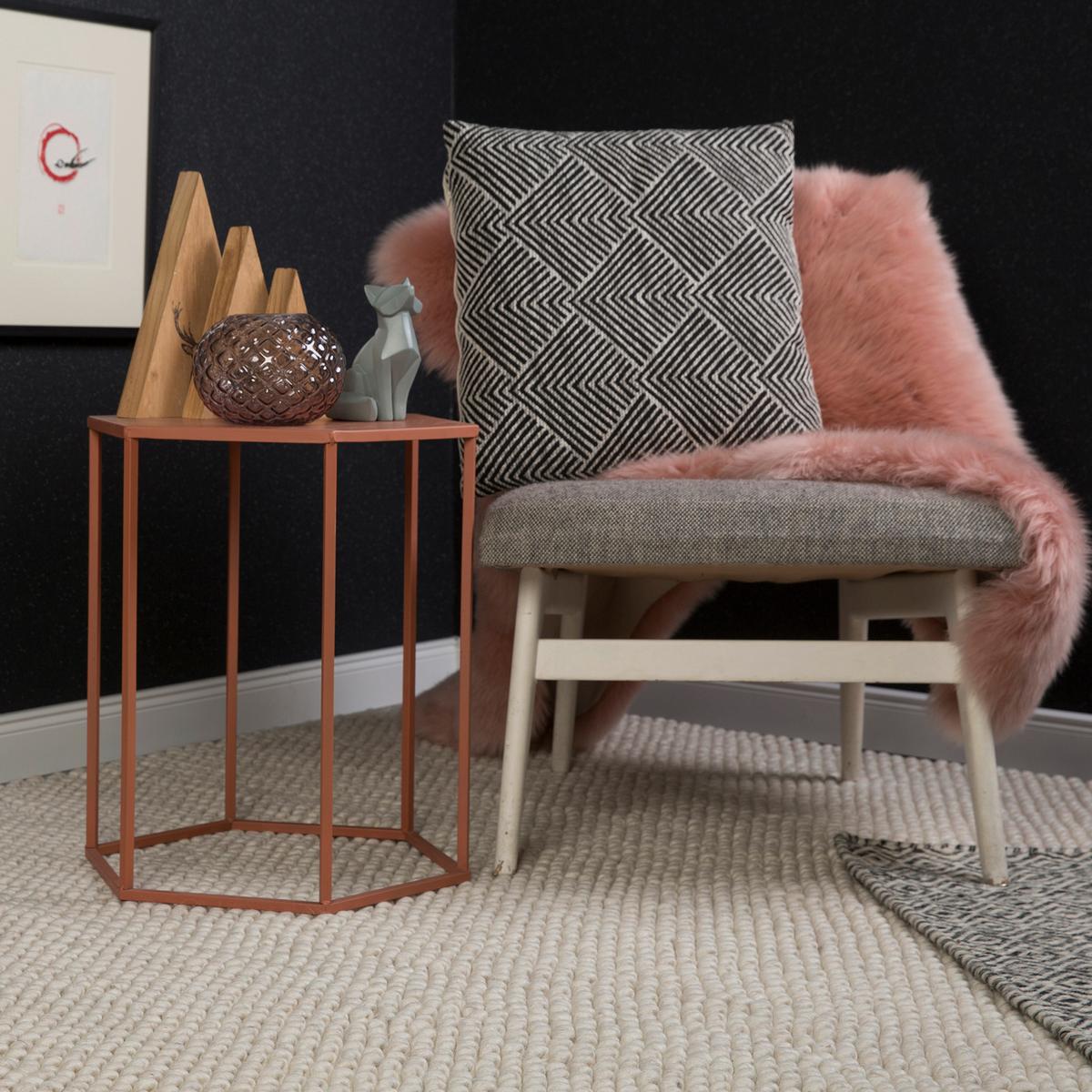 HANDWEBTEPPICH MY LOFT - Creme, Konventionell, Textil (120/170cm) - Linea Natura