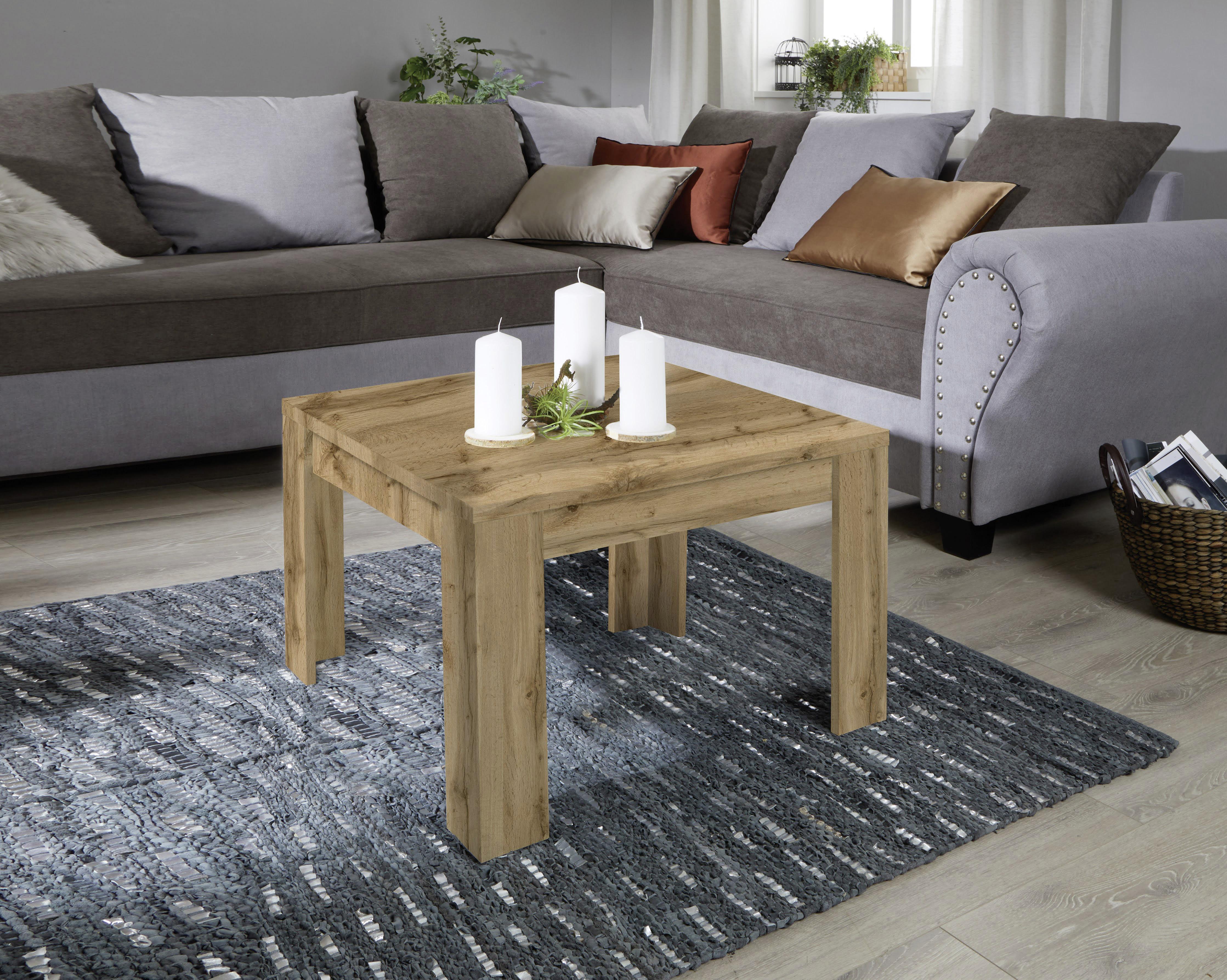 Dohányzóasztal Tölgy Színű Dalos 2 - tölgyfa, Konventionell, faalapú anyag (50/45,5/50cm)