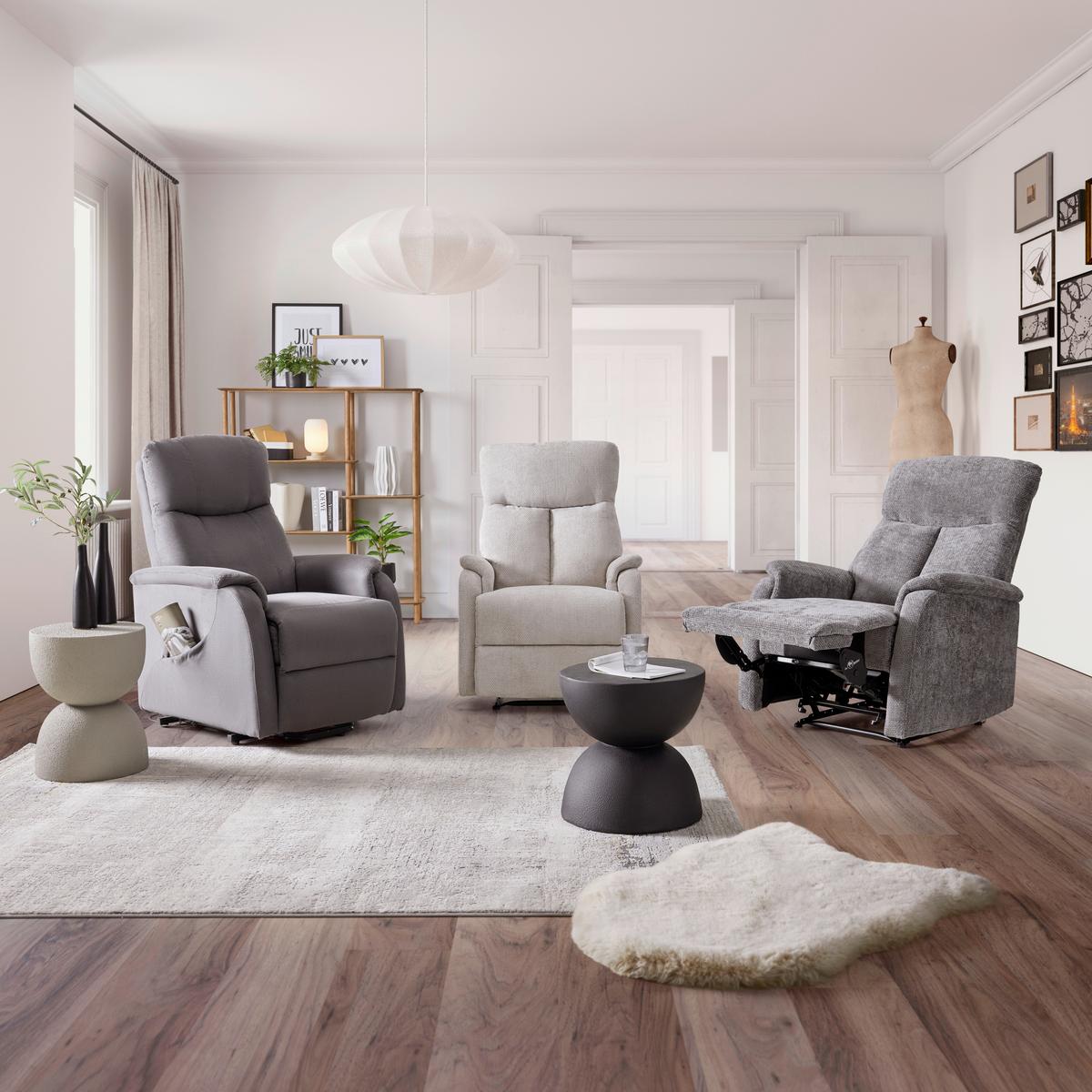 Počivalnik Johnsy - siva, Konvencionalno, kovina/umetna masa (73/110/94cm) - Mömax