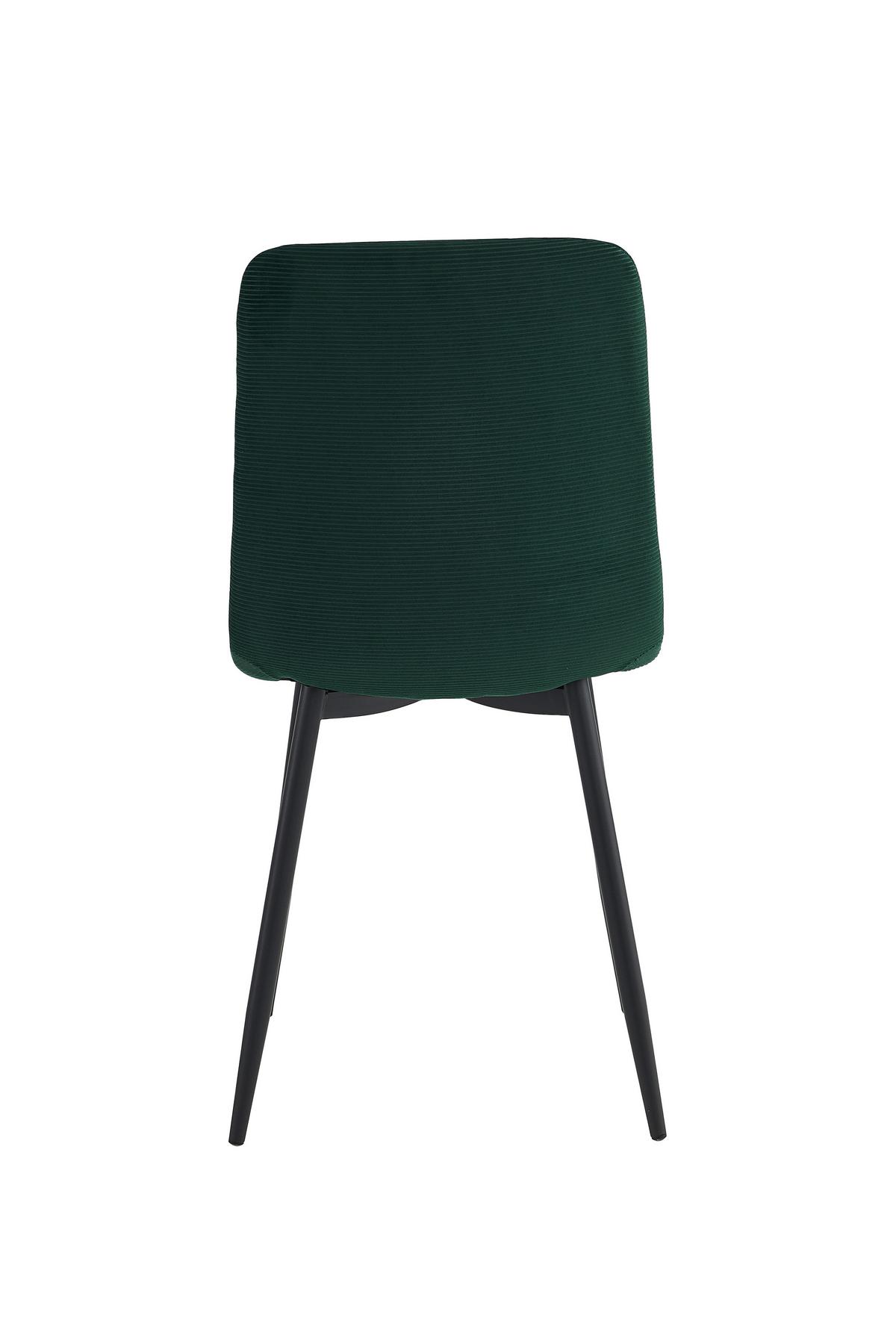 STUHL-SET LEIPZIG S 2ER-SET - Dunkelgrün/Schwarz, MODERN, Textil/Metall (44/92/54cm) - P & B