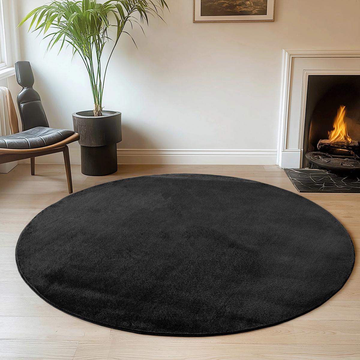Tkana Preproga Joy, Črna, 200cm - črna, Design, tekstil (200cm)