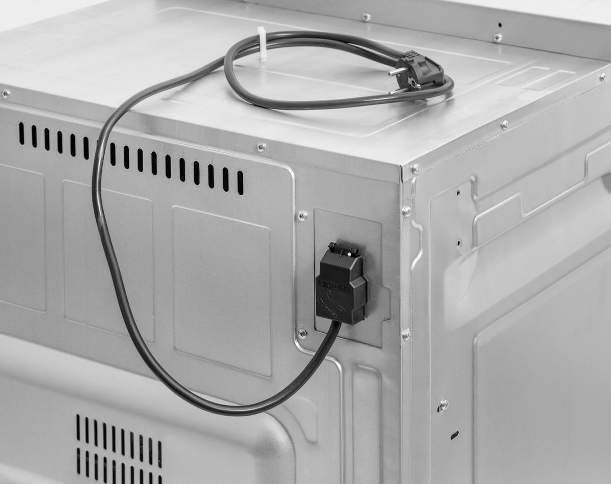 Backofenset ASET1204400 Schwarz/Edelstahlfarben - Edelstahlfarben/Schwarz, Basics, Glas/Metall (59,5/59,5/56,5cm) - Respekta