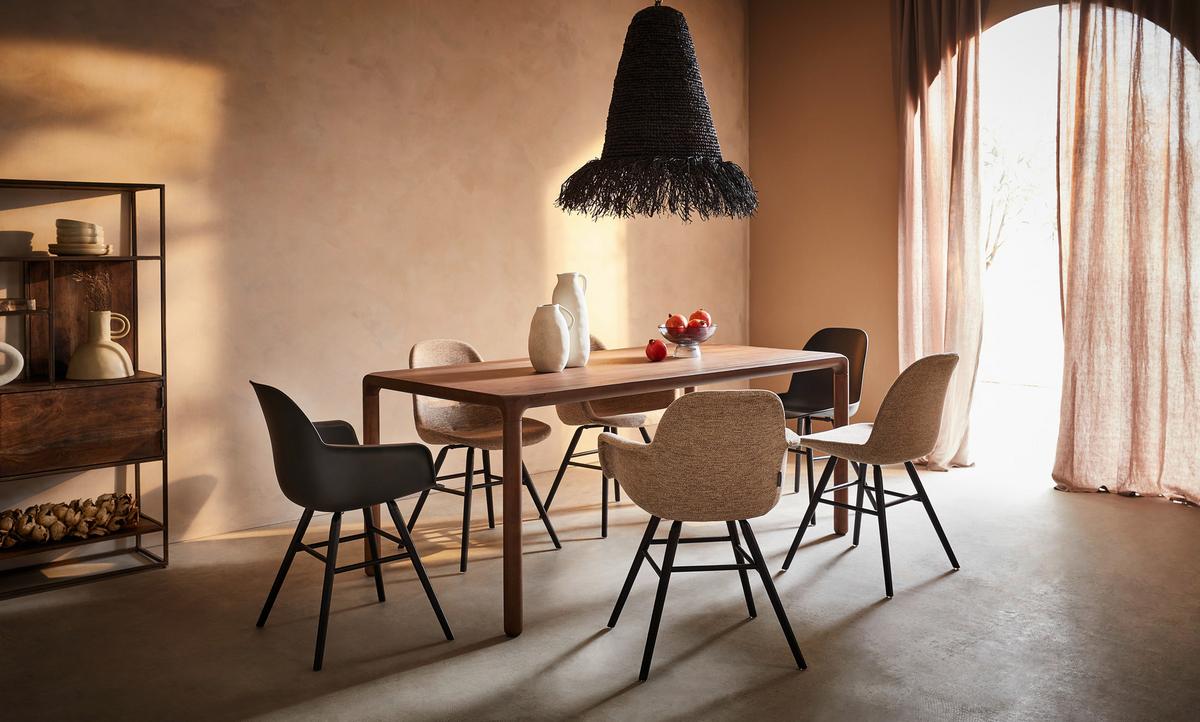 ABAŻUR BORGHOLM - czarny, Trend, materiały naturalne (47/57cm)