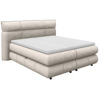 Boxspring Krevet Carmelo - bež/crna, Trend, tekstil/plastika (140/200cm) - Premium Living