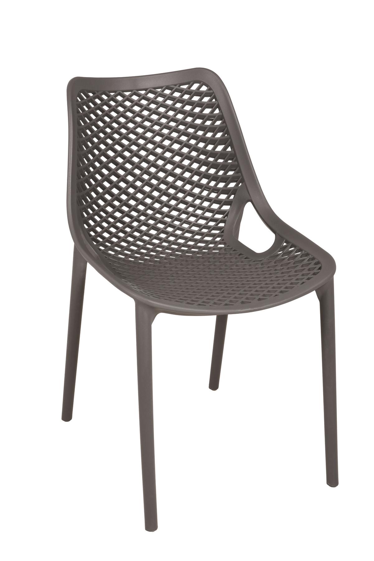 Gartenstuhl-Set Teana Anthrazit, 2er-Set - Anthrazit, MODERN, Kunststoff (50/83/60cm) - Gardenson