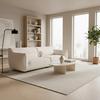 BIG SOFFA CLARA - beige/svart, Modern, metall/trä (284/86/111cm) - Bessagi Home
