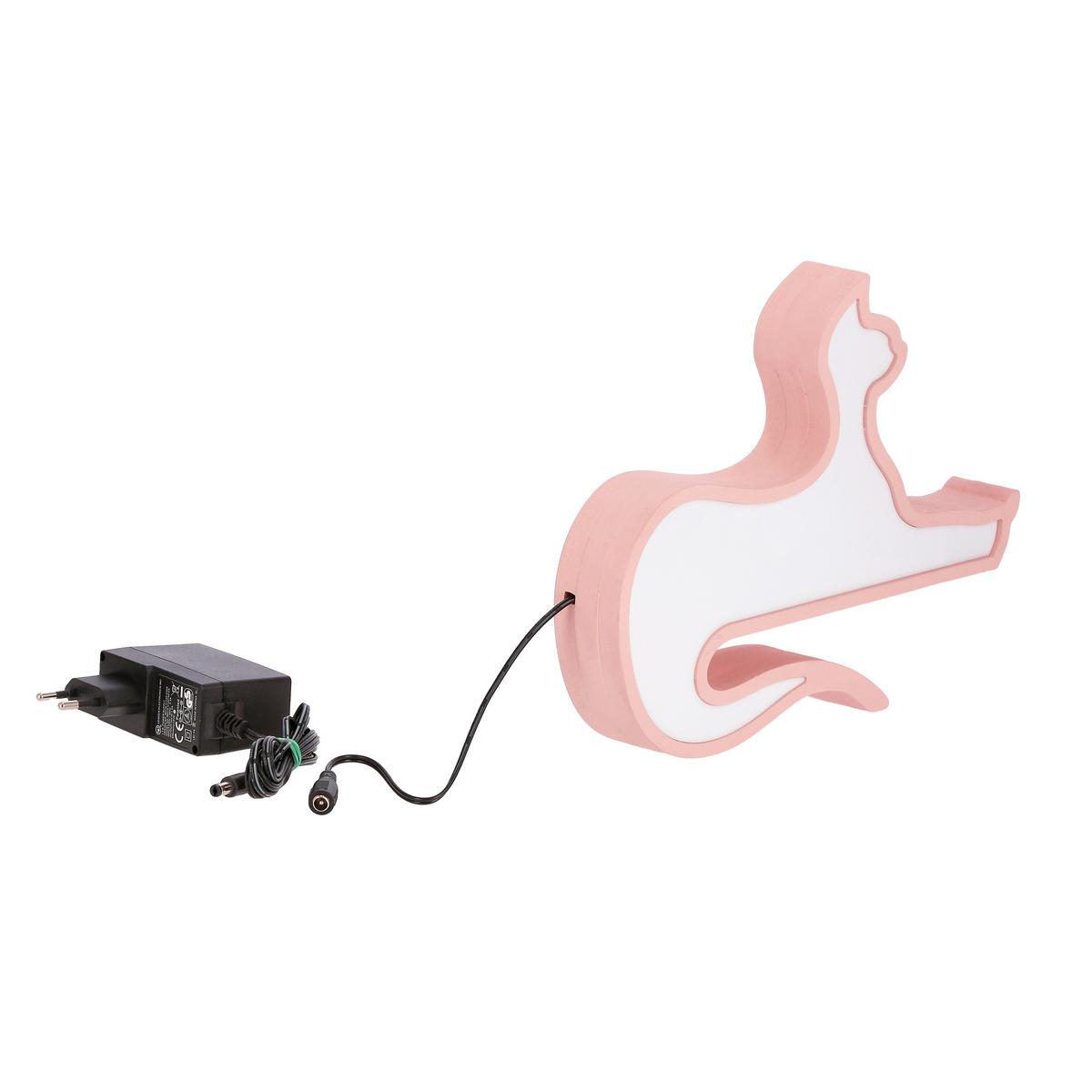 Dječja Stolna Svjetiljka Cat - pink, Basics, drvni materijal/plastika (28.5/3.5/20.5cm)