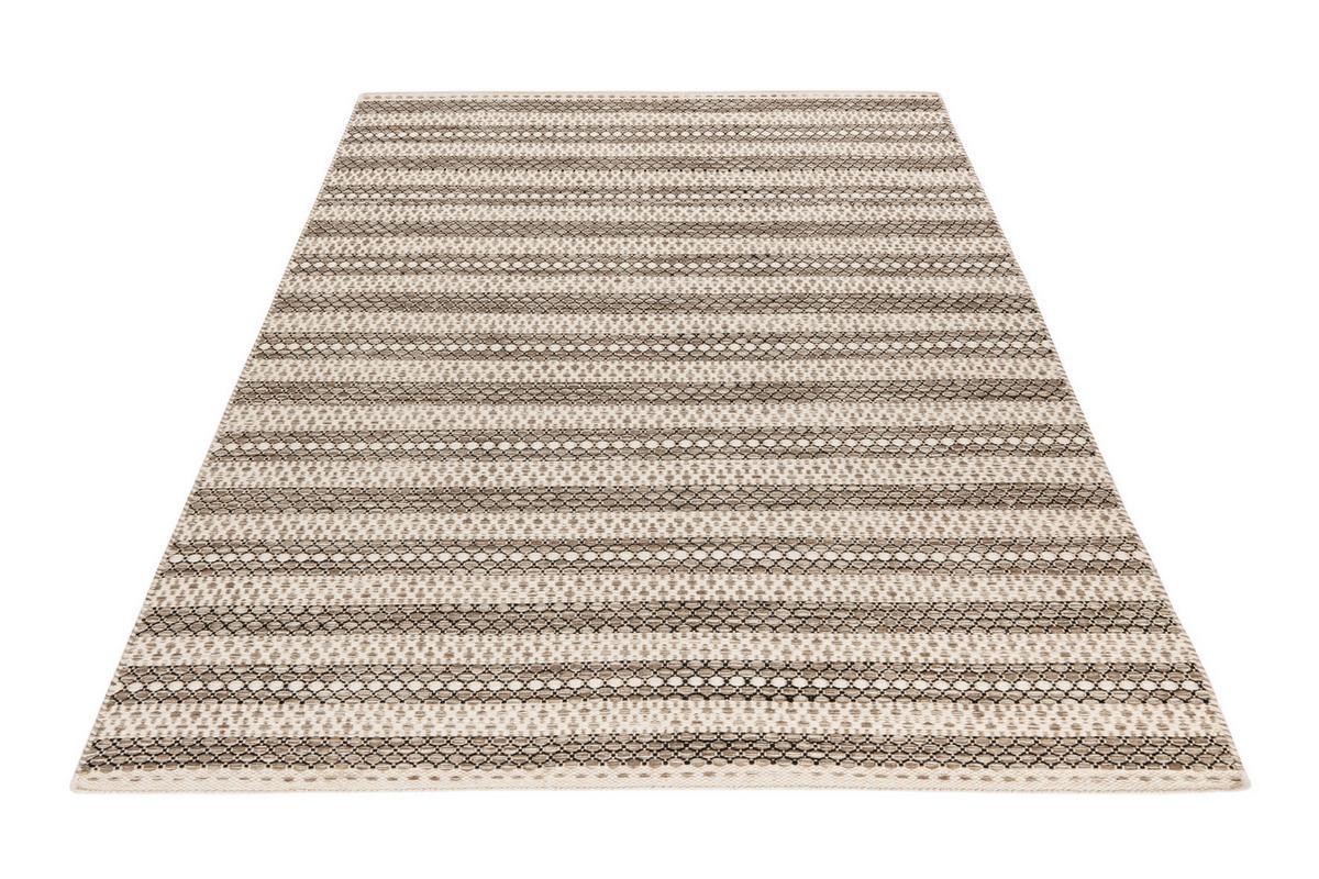 FLACHWEBETEPPICH MY JAIPUR 335 - Hellbraun/Beige, Konventionell, Textil (120/170cm)