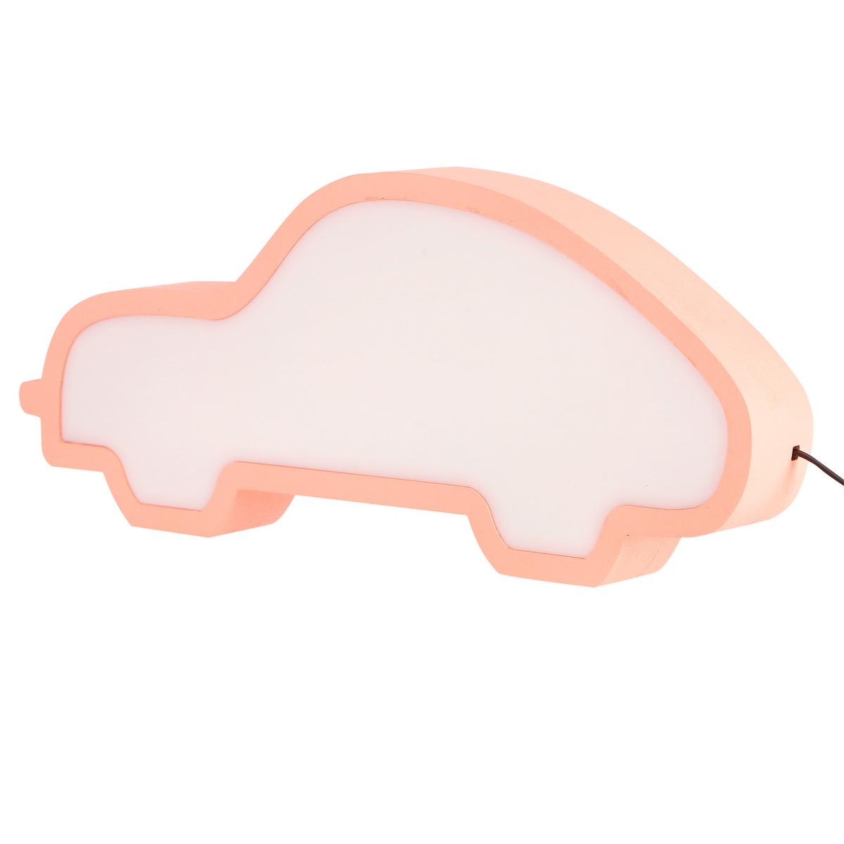 Dječja Stolna Svjetiljka Car - pink, Basics, drvni materijal/plastika (35/3.5/14cm)