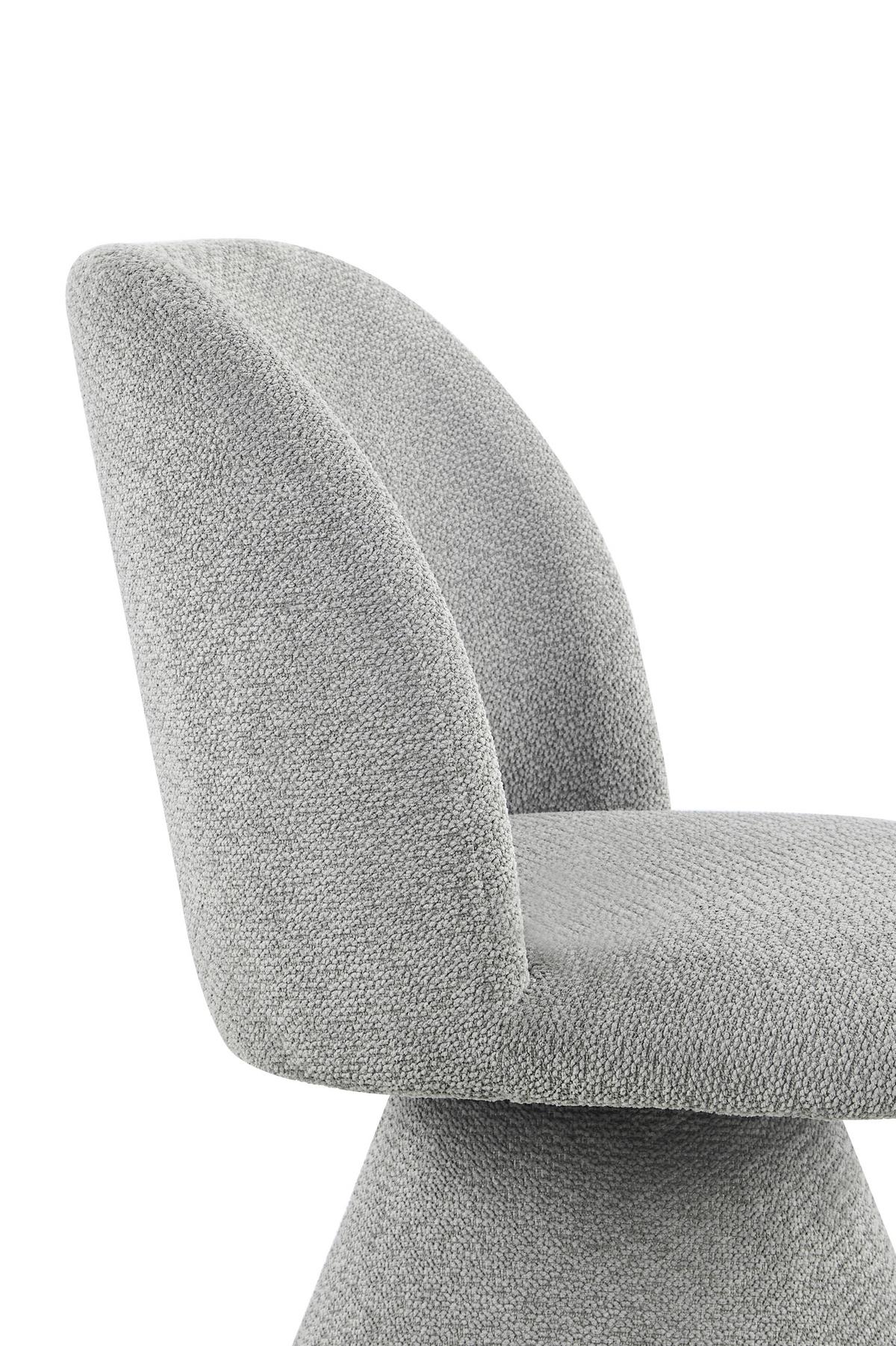 STUHL-SET BARI II S 2ER-SET - Grau, MODERN, Textil/Metall (54/84/61cm) - MID.YOU