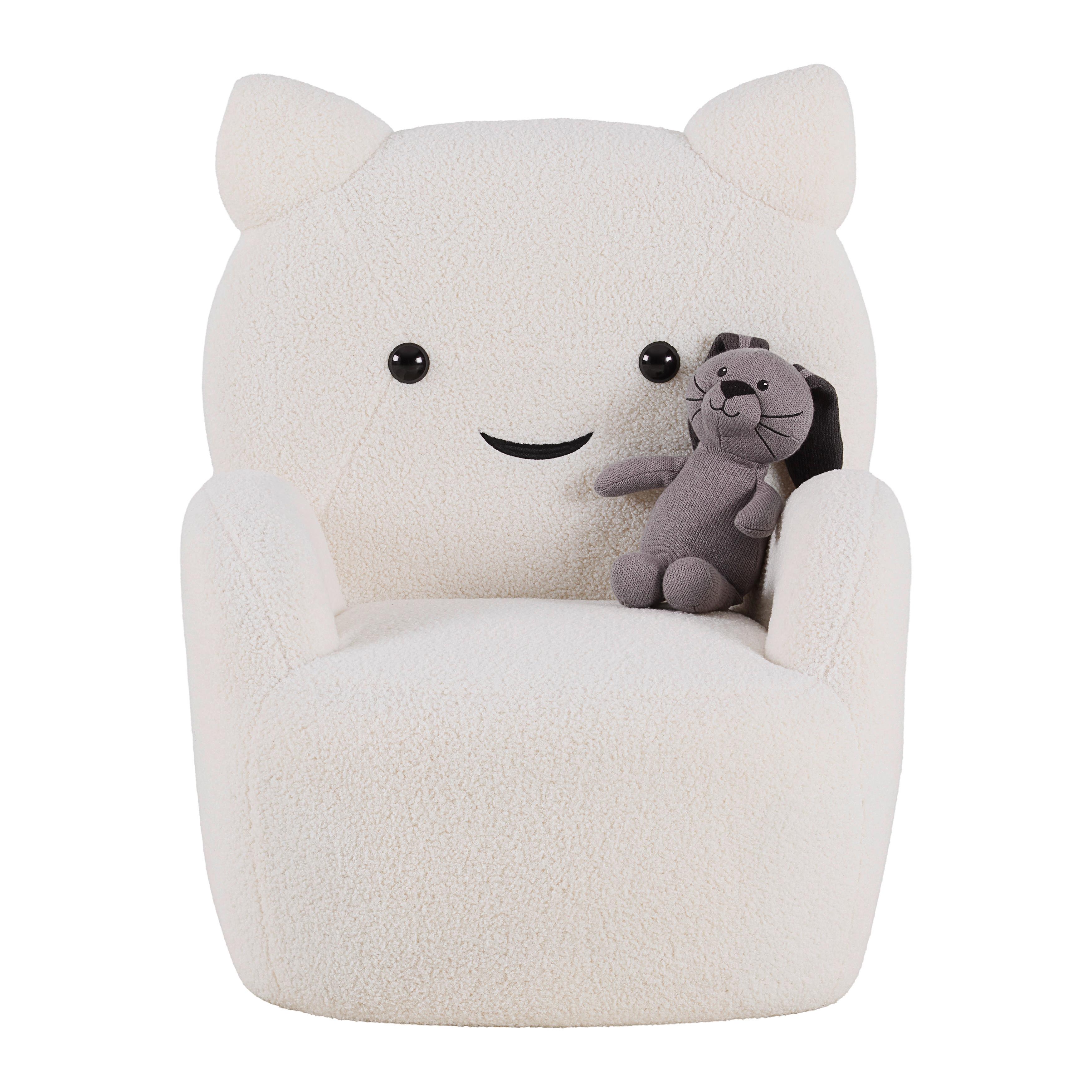 FÅTÖLJ KITTI -TREND- - vit, Romantik / Lanthus, trä/textil (59/72/58cm) - Mömax