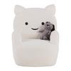 FÅTÖLJ KITTI -TREND- - vit, Romantik / Lanthus, trä/textil (59/72/58cm) - Mömax