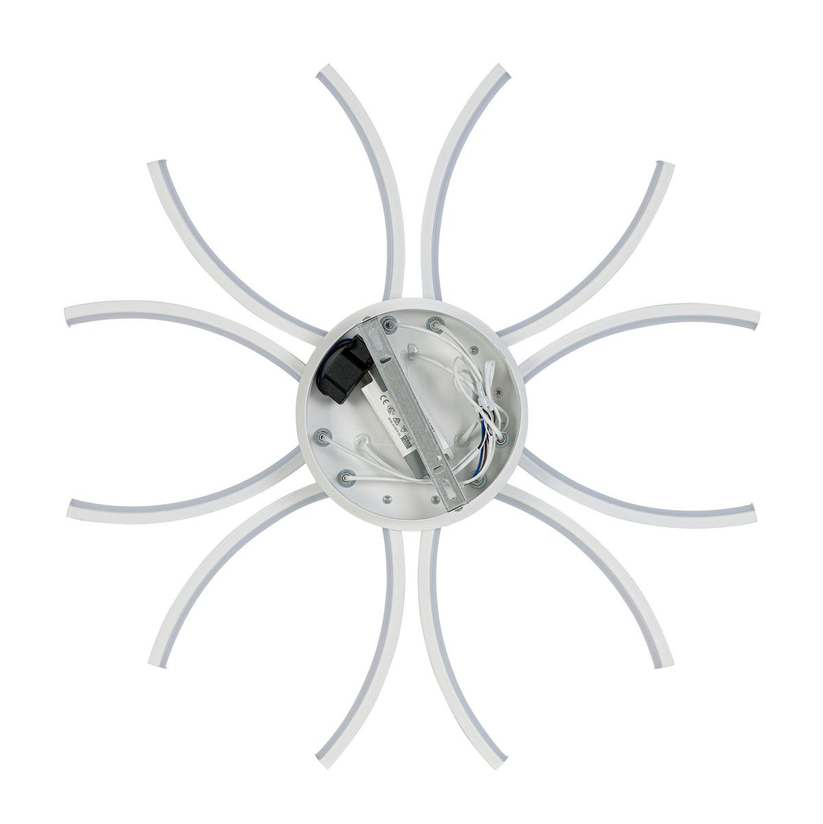 LED-Deckenleuchte Wilma Weiß max. 36 Watt - Weiß, MODERN, Kunststoff/Metall (60/60/8,5cm) - Mömax