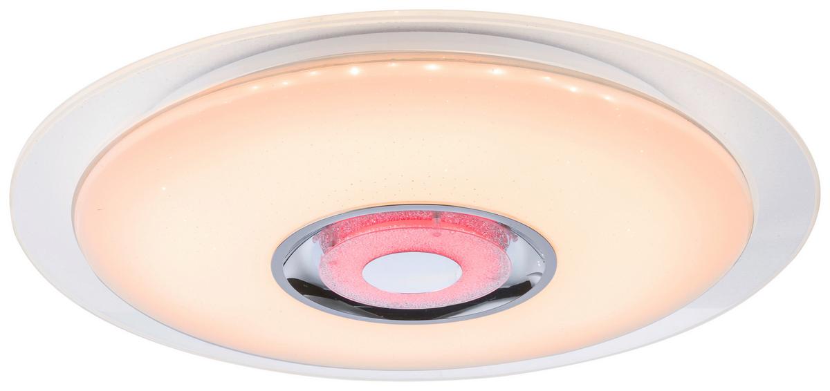 Stropna Led-svetilka Gloria, S Sijalko - bela/opal, Moderno, kovina/umetna masa (47,5/5,7cm)