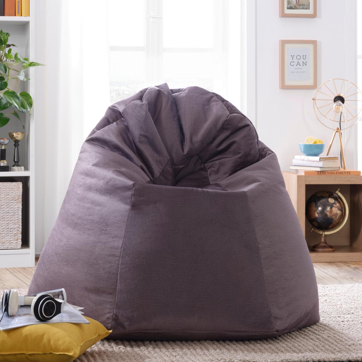 Sitzsack Verona in Anthrazit - Anthrazit, Textil (90/105/90cm) - Mömax