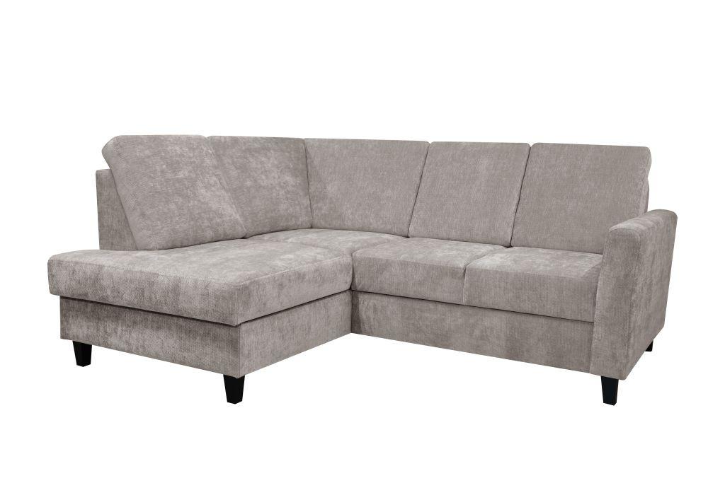 Kutna Garnitura Alton - crna/taupe, Konvencionalno, drvo/tekstil (166/91/211cm) - Modern Living