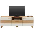 TV-Element Weiß/Eiche - Eichefarben/Weiß, LIFESTYLE, Holz/Holzwerkstoff (180/61/45cm) - Mömax modern living TV-Element Weiß/Eiche - Eichefarben/Weiß, LIFESTYLE, Holz/Holzwerkstoff (180/61/45cm) - Mömax modern living