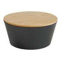 Salatschüssel Magnus Schwarz - Schwarz, Trend (25cm) - Mömax