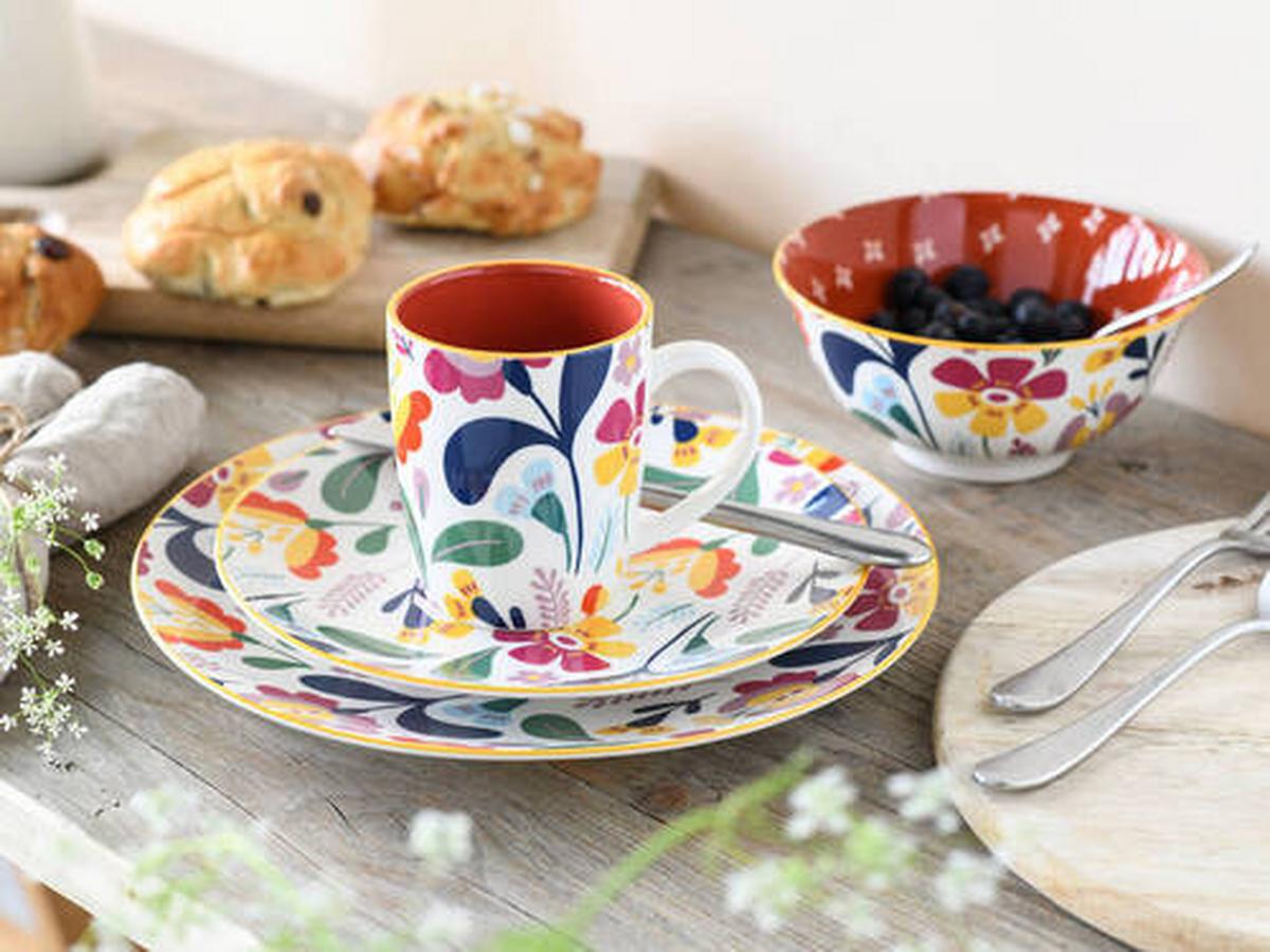 Kombinirani Servis Folklore, 16-Delni - večbarvno, Trend, keramika (35/32/36null) - Creatable