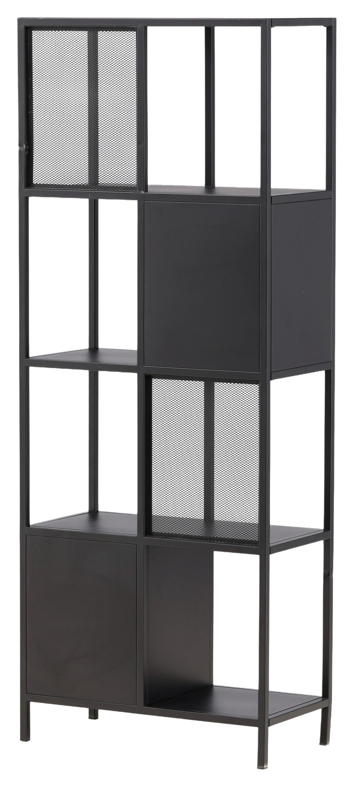 REGAL NETT - Schwarz, Design, Metall (70/180/35cm) - Livetastic