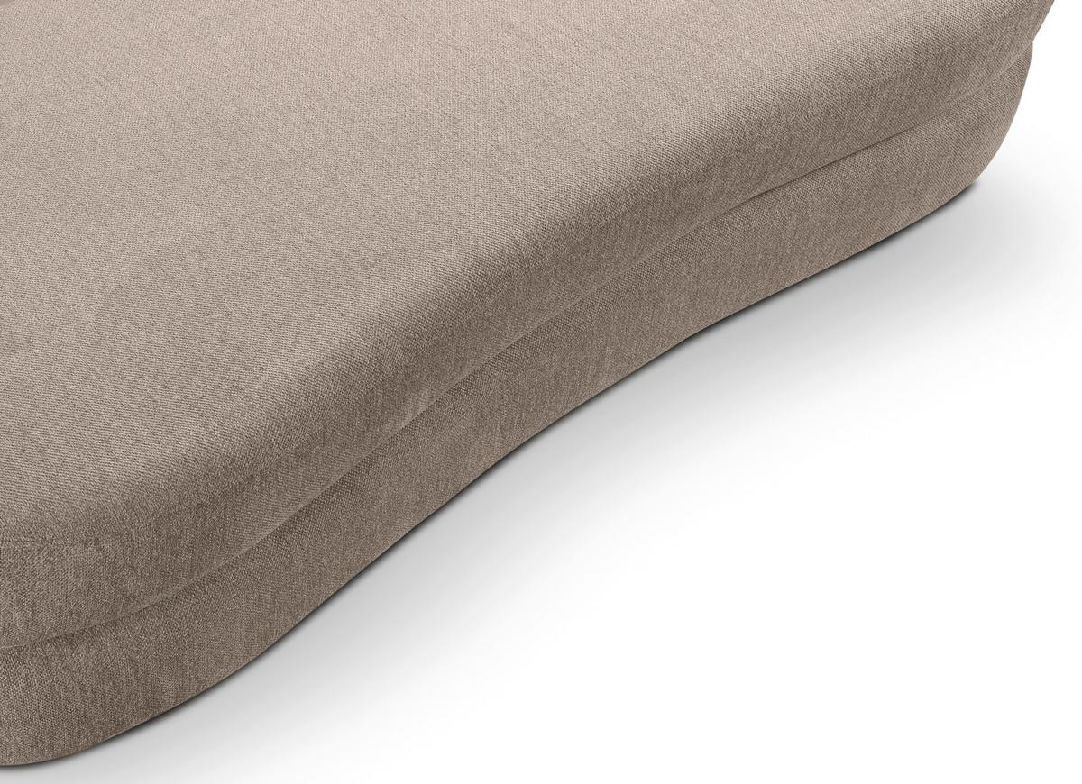 Schlafsofa Diana Beige - Beige/Schwarz, Basics, Holz/Kunststoff (231/93/108cm) - MID.YOU