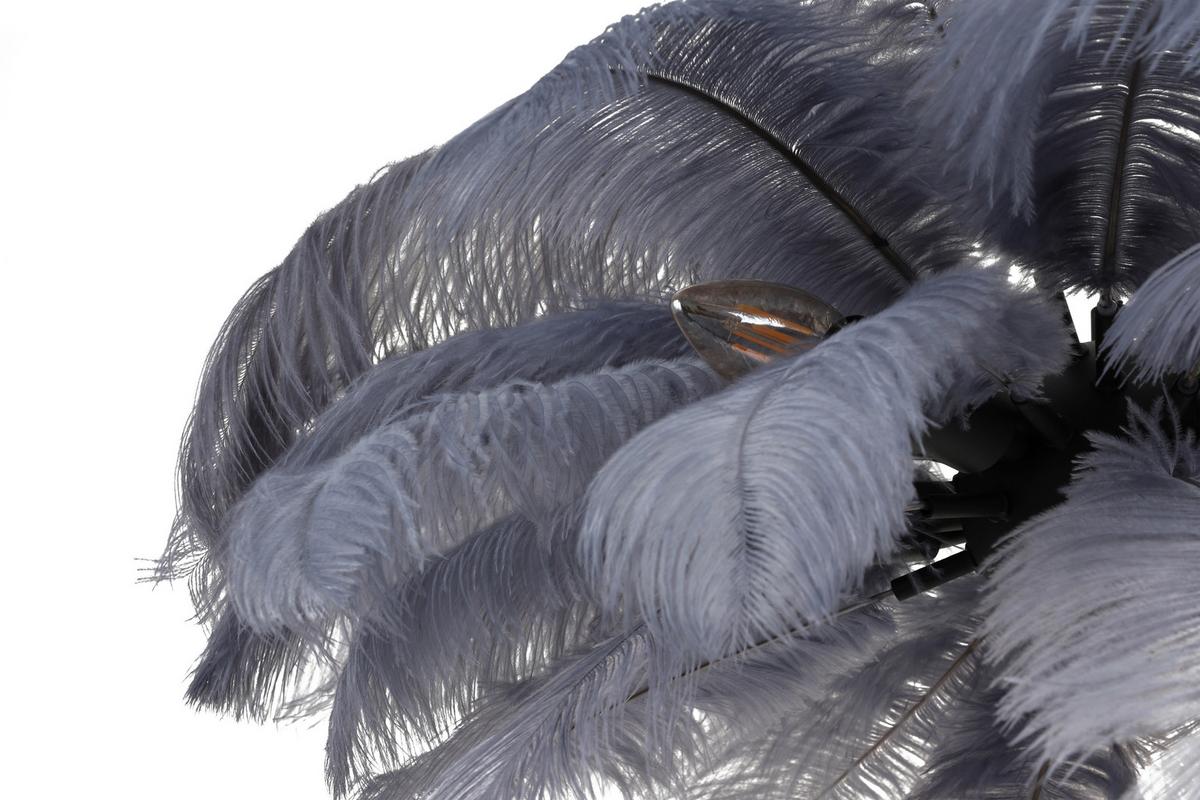 Függőlámpa Fedi - fekete/szürke, Modern, textil/fém (55/55/120cm) - Mömax