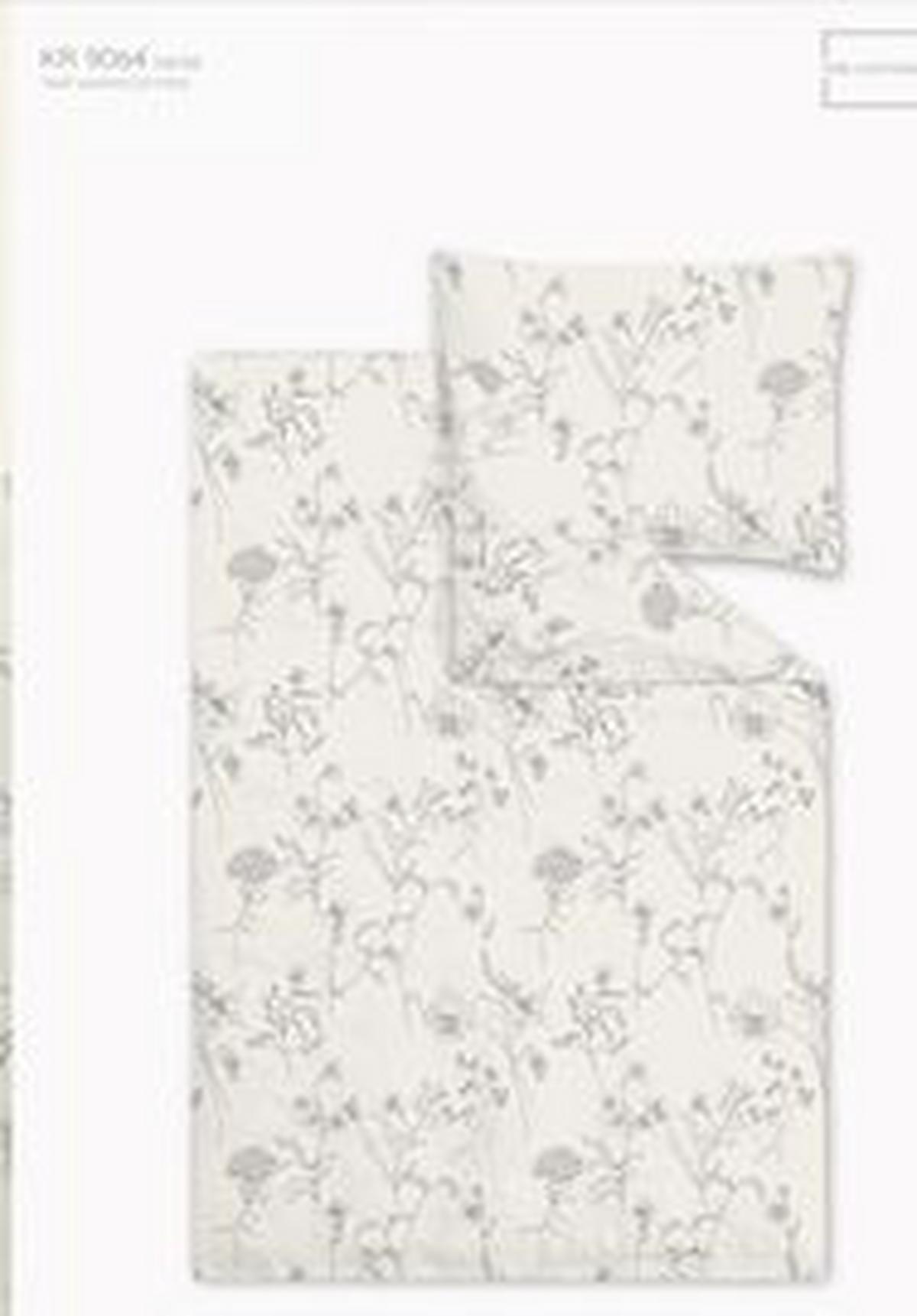 Posteljina Nature Romy Xxl 200x200/2x60x80cm - bijela/siva, tekstil (200/200cm) - Mömax