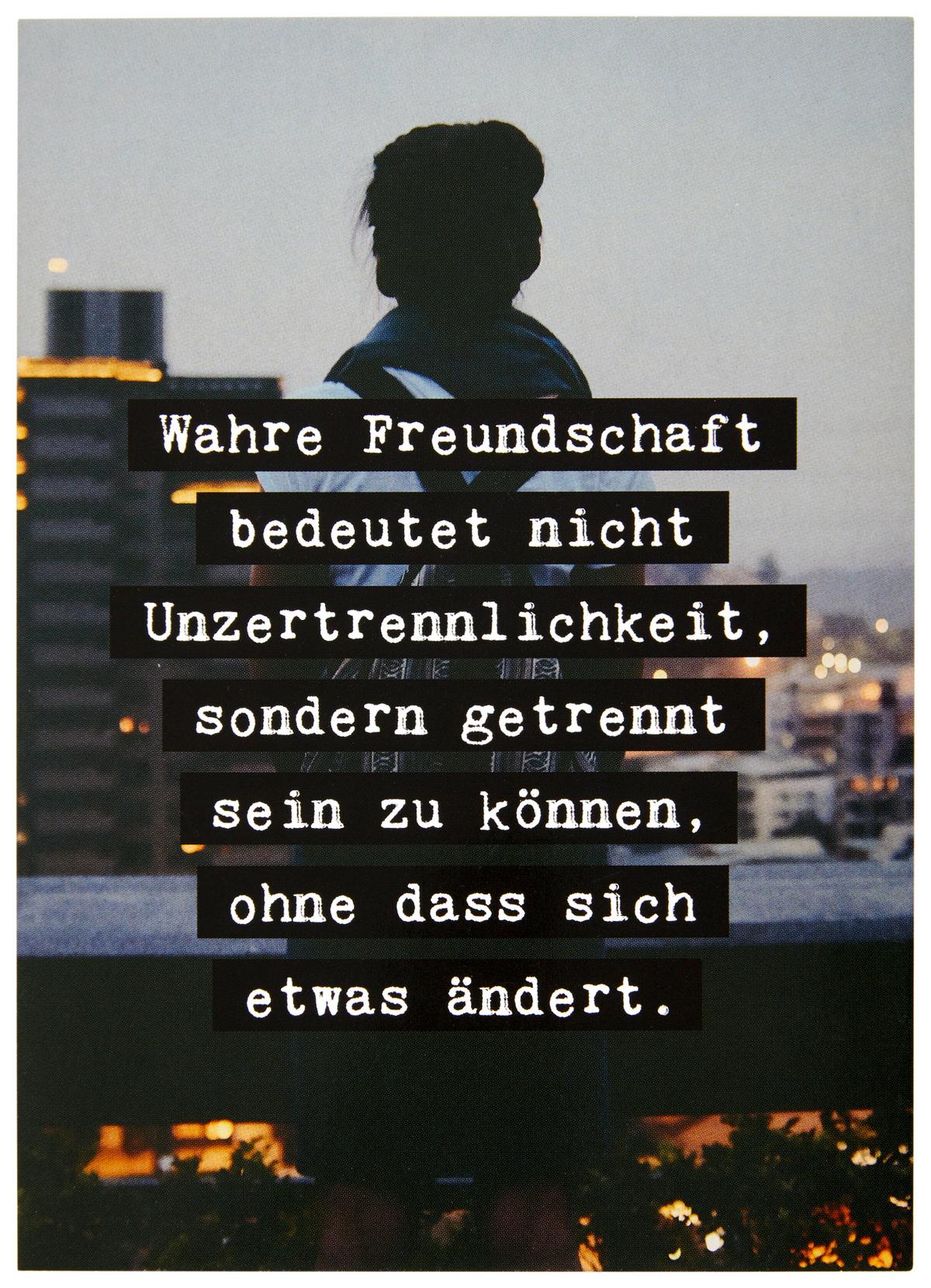 Postkarte Statements in Schwarz - Multicolor, Papier (10,5/14,8cm) - VS Visual Statements