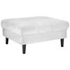 Hocker Boston Silberfarben - Silberfarben/Schwarz, Konventionell, Holz/Textil (93/46/75cm) - Based