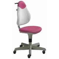 KRZESŁO OBROTOWE MŁODZIEŻOWE PEPE - różowy/biały, Basics, tworzywo sztuczne/tkanina (63/86-102/53cm) - Paidi