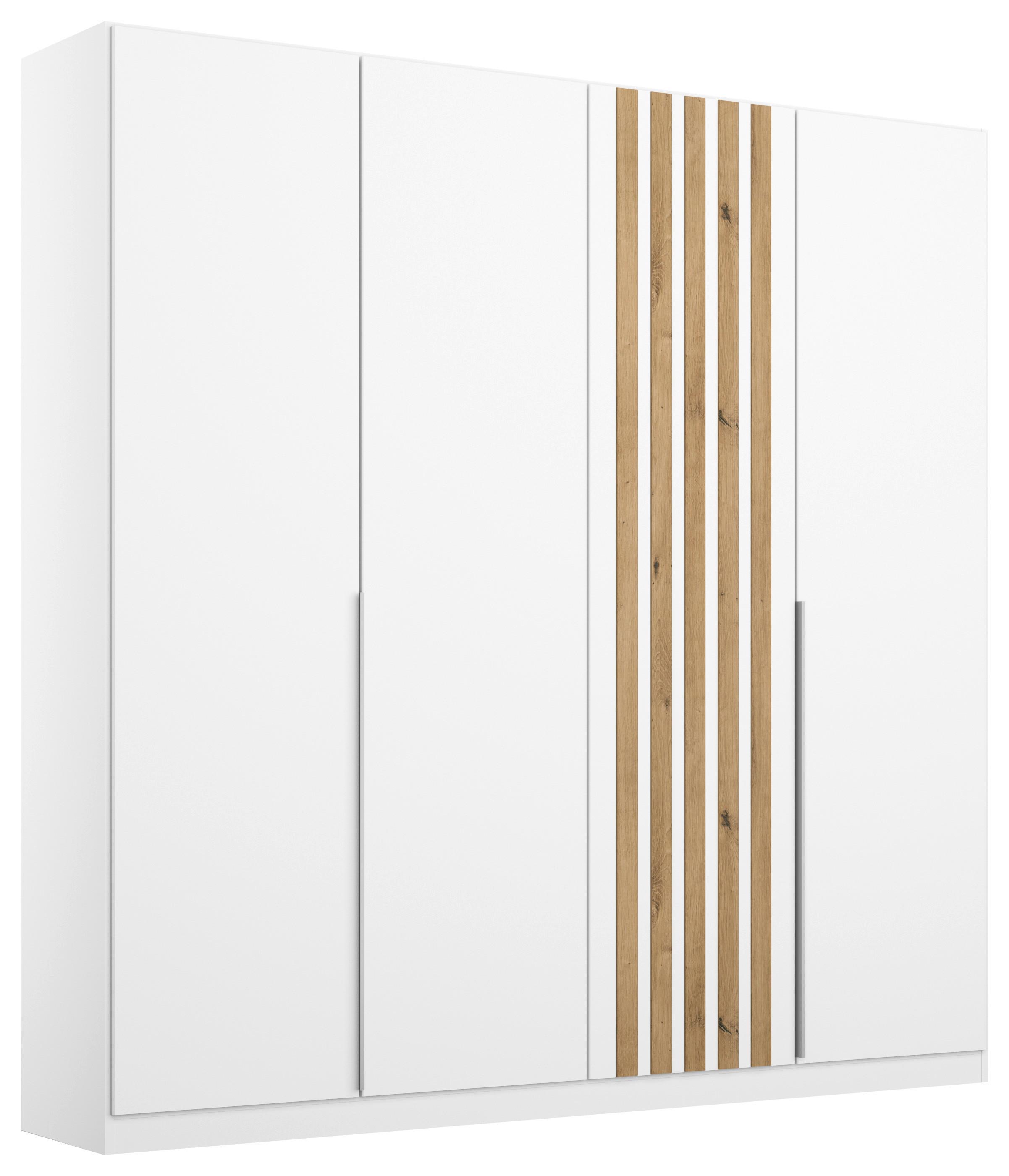 Ormar S Klasičnim Vratima Lamella - bijela/hrast Artisan, Moderno, drvni materijal/metal (181/210/54cm) - Modern Living