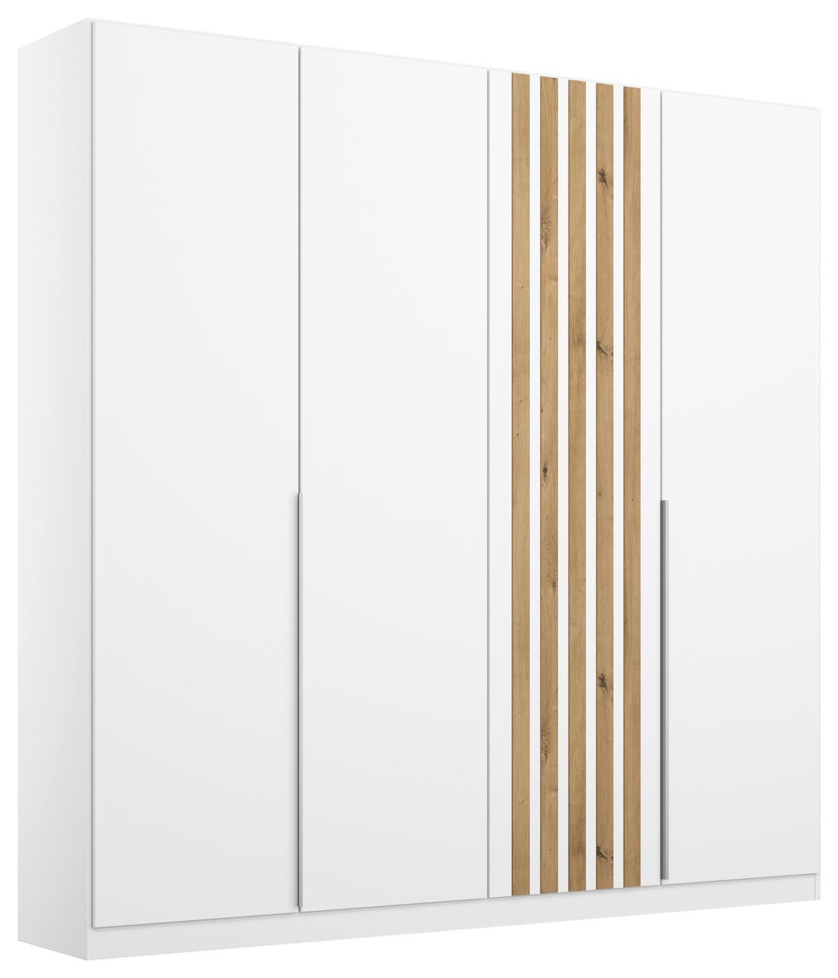 Ormar S Klasičnim Vratima Lamella - bijela/hrast Artisan, Moderno, drvni materijal/metal (181/210/54cm) - Modern Living