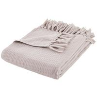 Decke Susa in Taupe ca. 140x180cm - Taupe, Modern, Textil (140/180cm) - Modern Living