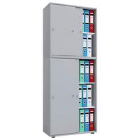 Pisarniška Omara Lona Xxl, Siva - siva, Basics, leseni material (70/183/37cm) - P & B