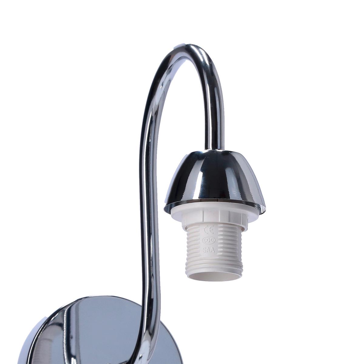 Zidna Svjetiljka Luk - boje kroma, Basics, metal/plastika (22/15/21cm)