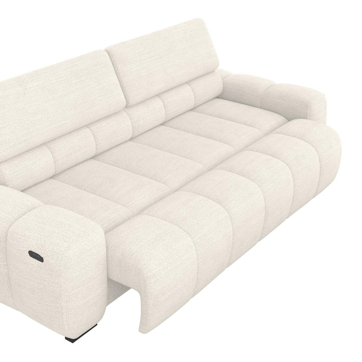 Velika Sofa Bull - crna/sivo-bež, Design, tekstil/plastika (248/77-97/108cm) - Luca Bessoni