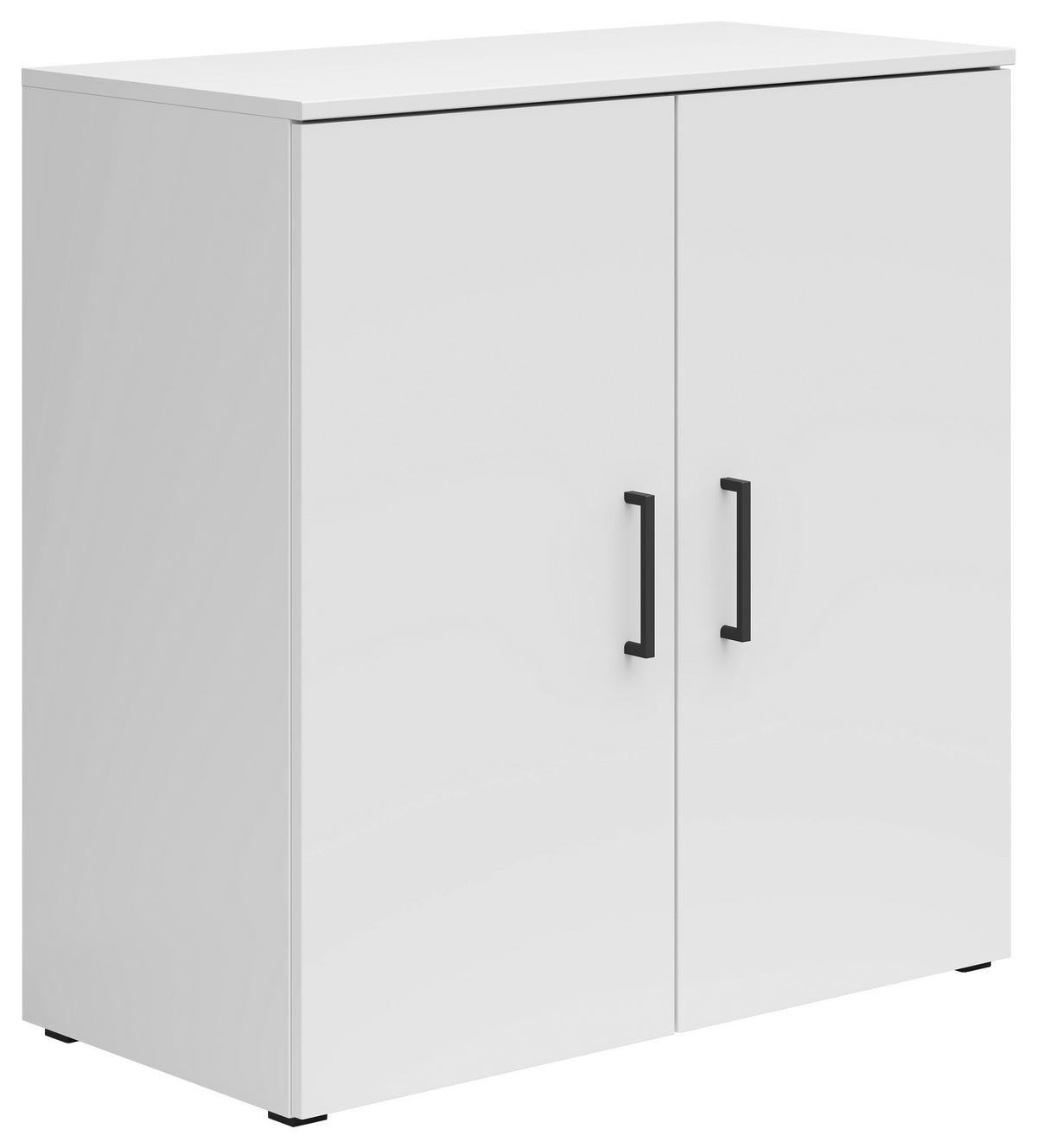 Komoda Multistauraum - črna/bela, Moderno, umetna masa/leseni material (80/83/40cm) - Premium Living