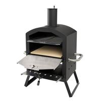 Pizzaofen Coal Schwarz - Schwarz, KONVENTIONELL, Keramik/Kunststoff (55/75/40cm) - Mömax