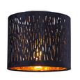Deckenleuchte Samti max. 60 Watt - Goldfarben/Schwarz, LIFESTYLE, Textil/Metall (20/17cm) - Modern Living Deckenleuchte Samti max. 60 Watt - Goldfarben/Schwarz, LIFESTYLE, Textil/Metall (20/17cm) - Modern Living
