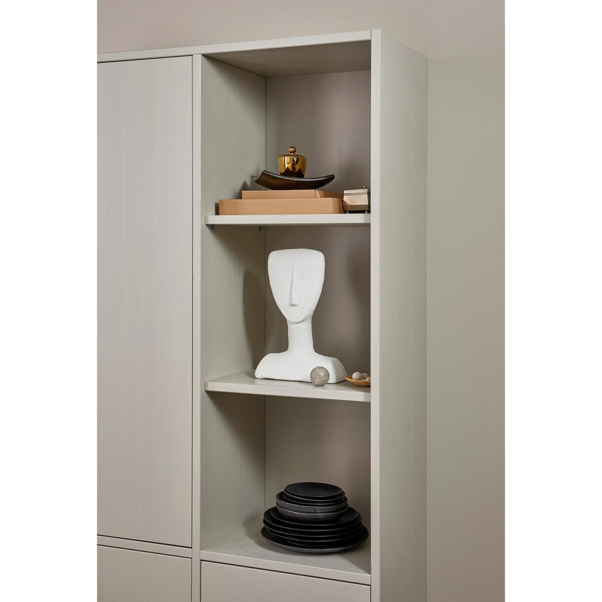 Mehrzweckschrank Merel Grauweiß B: 100 cm - Grauweiß, Design, Holz (100/200/40cm) - Livetastic