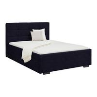 Polsterbett Nelo Anthrazit ca. 140x200cm - Anthrazit/Schwarz, KONVENTIONELL, Kunststoff/Textil (140/200cm) - Mömax