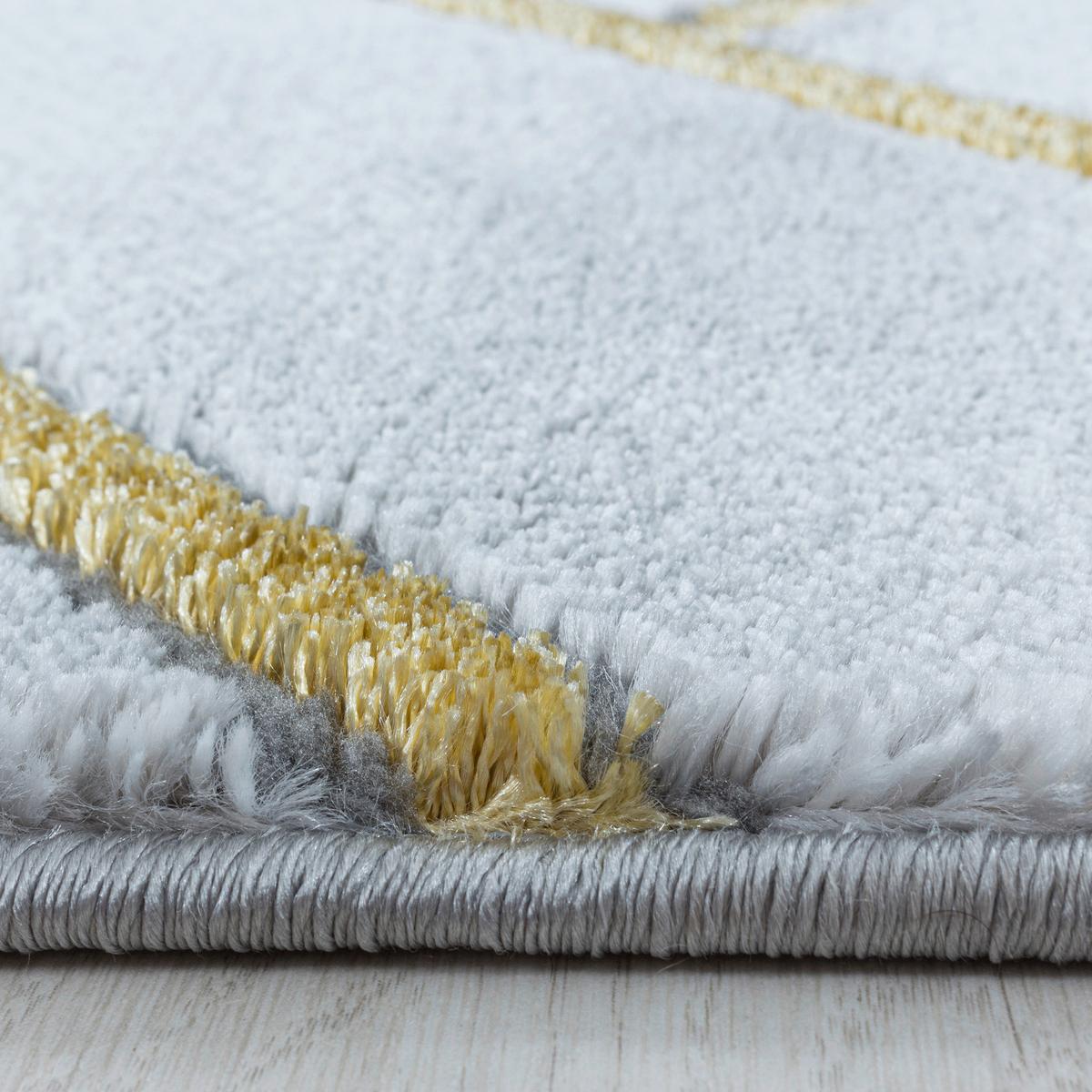 Webteppich Naxos Goldfarben ca. 140x200cm - Goldfarben, Design, Textil (140/200cm)